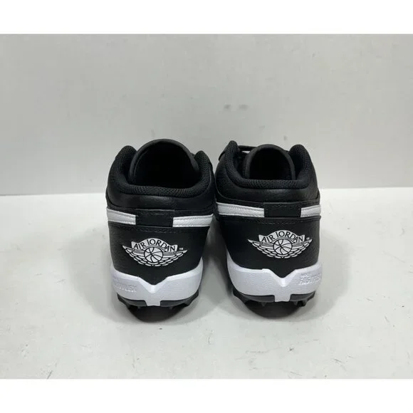 Nike Air Jordan 1 Low GS Cleats Black Wht Football Baseball HF6885-001 5.5 Youth - Picture 4 of 7
